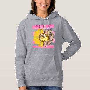 aesthetic ephemeral pink design hoodie