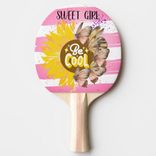 aesthetic ephemeral pink design ping pong paddle