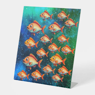 Aesthetic Fishing Gift Pedestal Sign