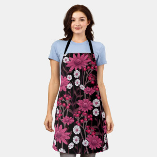 Aesthetic floral apron