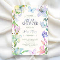 Aesthetic Floral butterflies bridal shower