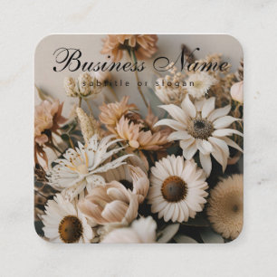 Aesthetic floral Chic Boho Business Card