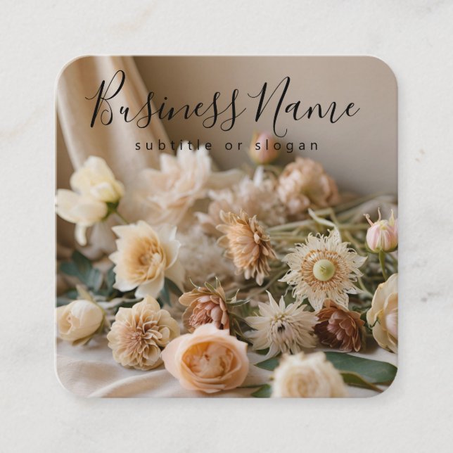 Aesthetic floral | Chic  | Boho | Business Card (Front)
