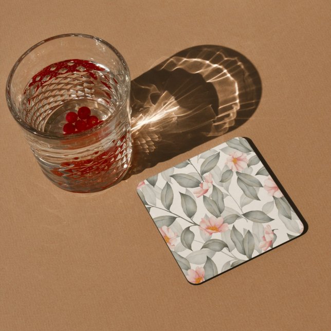 Aesthetic floral  coaster (Creator Uploaded)