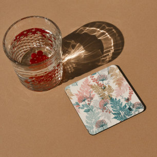 Aesthetic floral coaster