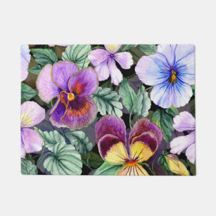 Aesthetic floral  doormat