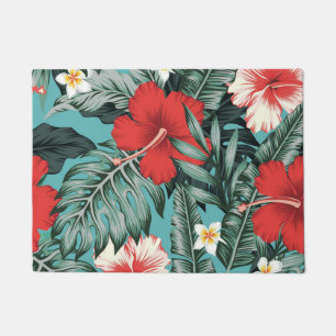 Aesthetic floral doormat
