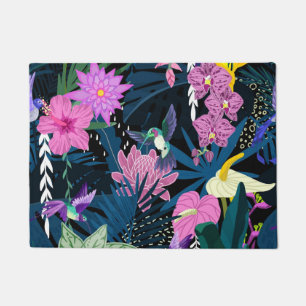 Aesthetic floral  doormat