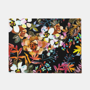 Aesthetic floral  doormat