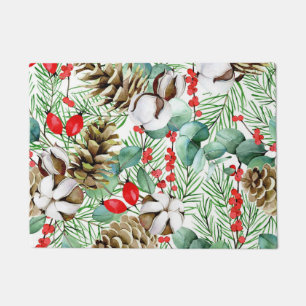 Aesthetic floral doormat