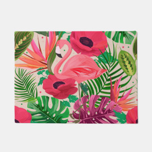 Aesthetic floral doormat