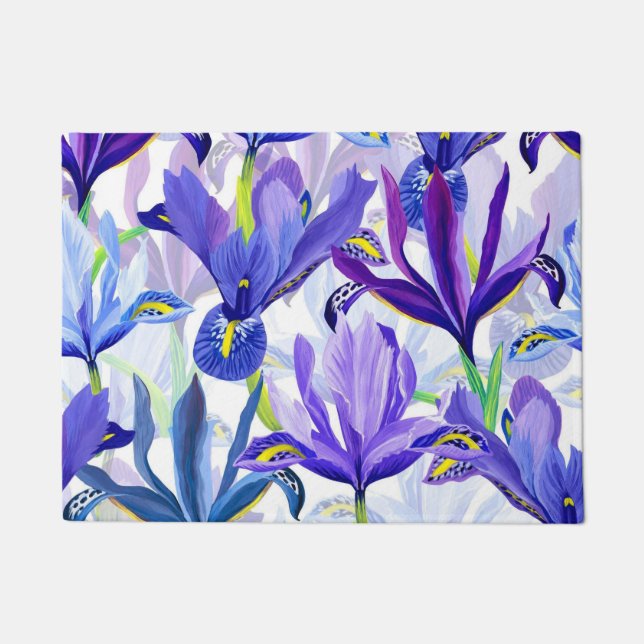 Aesthetic floral  doormat (Front)