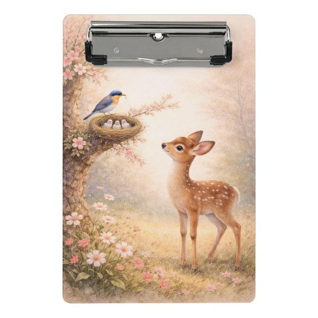 Aesthetic Floral Nature Clipboard | Soft Pastel  (Front)