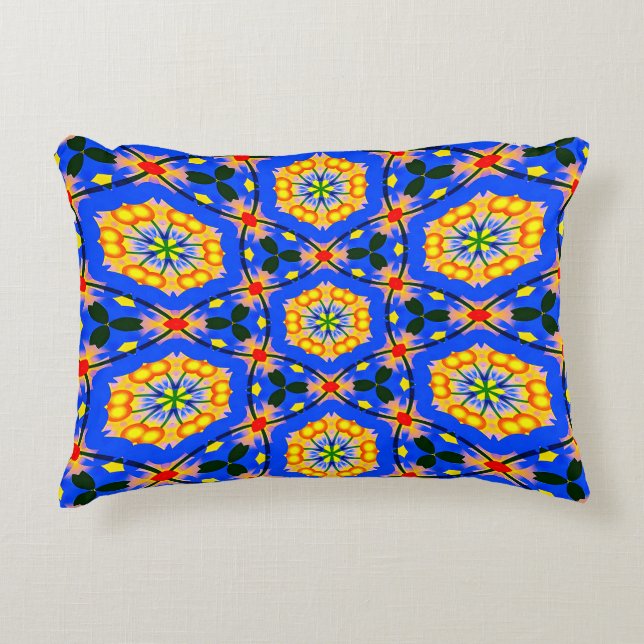 Aesthetic Floral Pattern Decorative Cushion (Front)