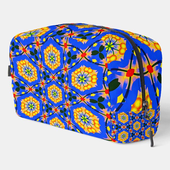 Aesthetic Floral Pattern Dopp Kit (Right Corner)