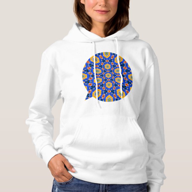 Aesthetic Floral Pattern Hoodie (Front)