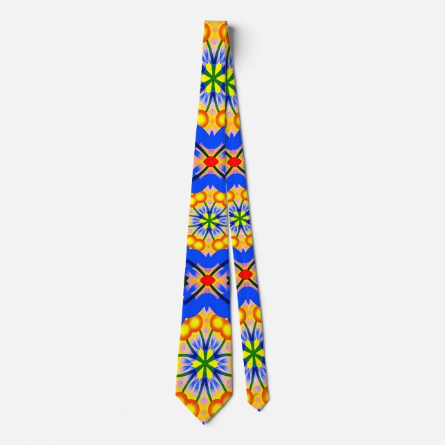 Aesthetic Floral Pattern Tie (Front)