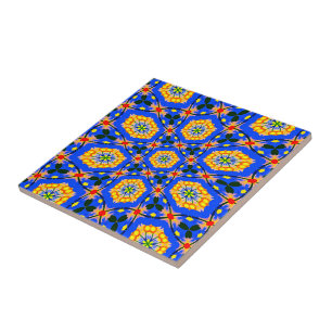 Aesthetic Floral Pattern Tile