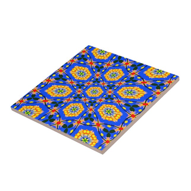 Aesthetic Floral Pattern Tile (Side)