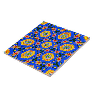 Aesthetic Floral Pattern Tile