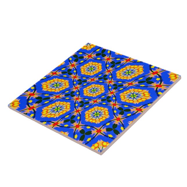 Aesthetic Floral Pattern Tile (Side)