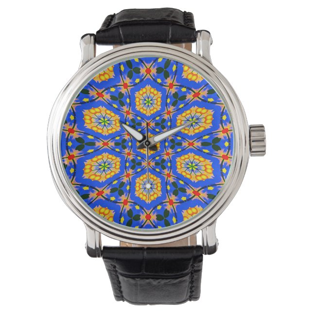 Aesthetic Floral Pattern Watch (Front)