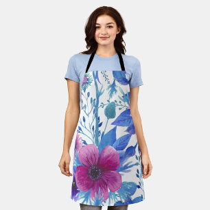 Aesthetic Floral seamless pattern Apron