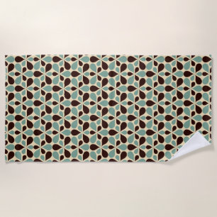 Aesthetic floral  shower curtain beach towel