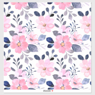 Aesthetic Floral Sticker Minimal Design