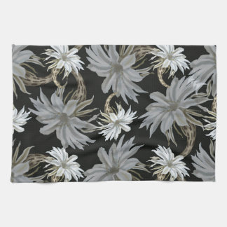 Aesthetic floral tea towel
