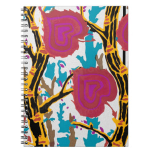 Aesthetic flower pattern  notebook
