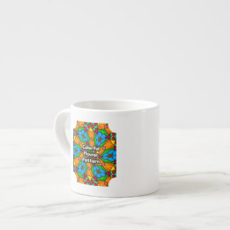 Aesthetic Flowers Pattern Espresso Cup