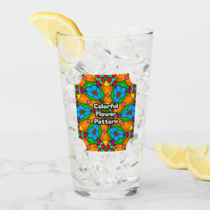 Aesthetic Flowers Pattern Glass