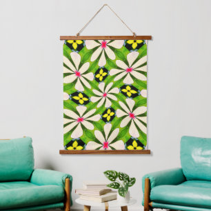 Aesthetic Flowers Pattern Hanging Tapestry