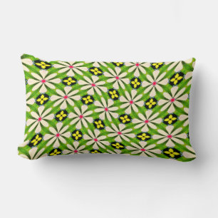 Aesthetic Flowers Pattern Lumbar Cushion