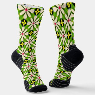 Aesthetic Flowers Pattern Socks