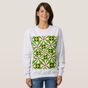 Aesthetic Flowers Pattern Sweatshirt