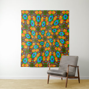 Aesthetic Flowers Pattern Tapestry