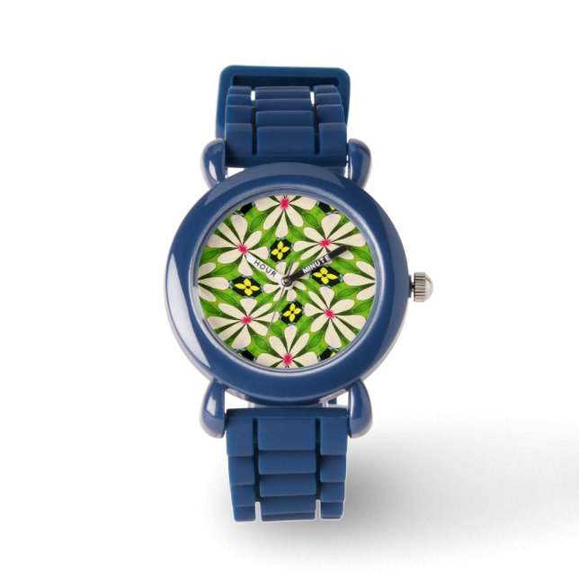 Aesthetic Flowers Pattern Watch (Front)