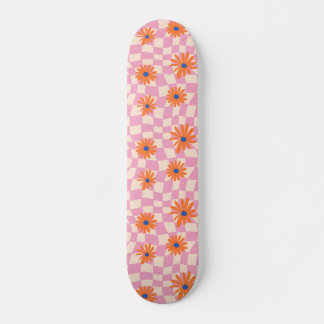 Aesthetic Flowers Skateboard Design 