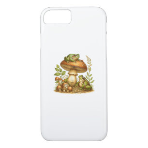 Aesthetic Frog Mushroom Cottagecore Goblincore Case-Mate iPhone Case
