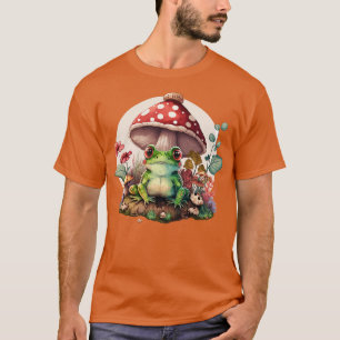 aesthetic frog on Mushroom 14 T-Shirt
