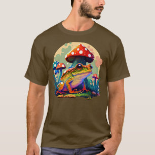 aesthetic frog on Mushroom 6 T-Shirt