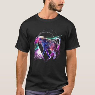 Aesthetic Galaxy Hyena T Shirt