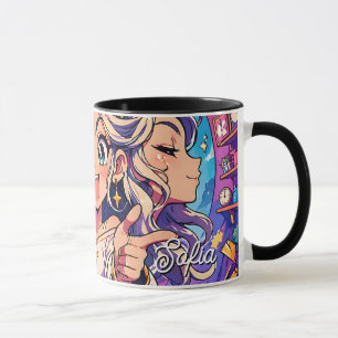 Aesthetic Gemini Anime Custom Combo Mug