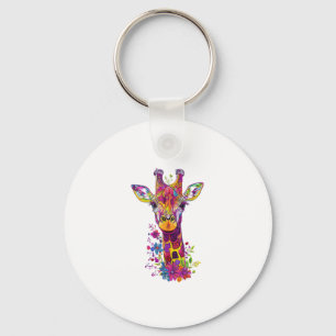 Aesthetic Giraffe Graphic Cute Giraffe Women Girls Key Ring