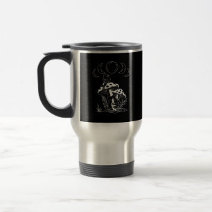 Aesthetic Goblincore And Cottagecore Mushroom Cozy Travel Mug