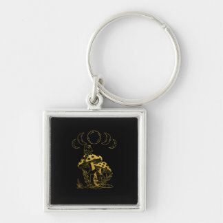 Aesthetic Goblincore And Cottagecore Mushroom Crea Key Ring