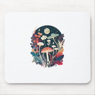 Aesthetic Goblincore And Cottagecore Mushroom Crea Mouse Pad