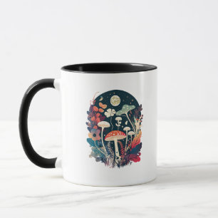 Aesthetic Goblincore And Cottagecore Mushroom Crea Mug